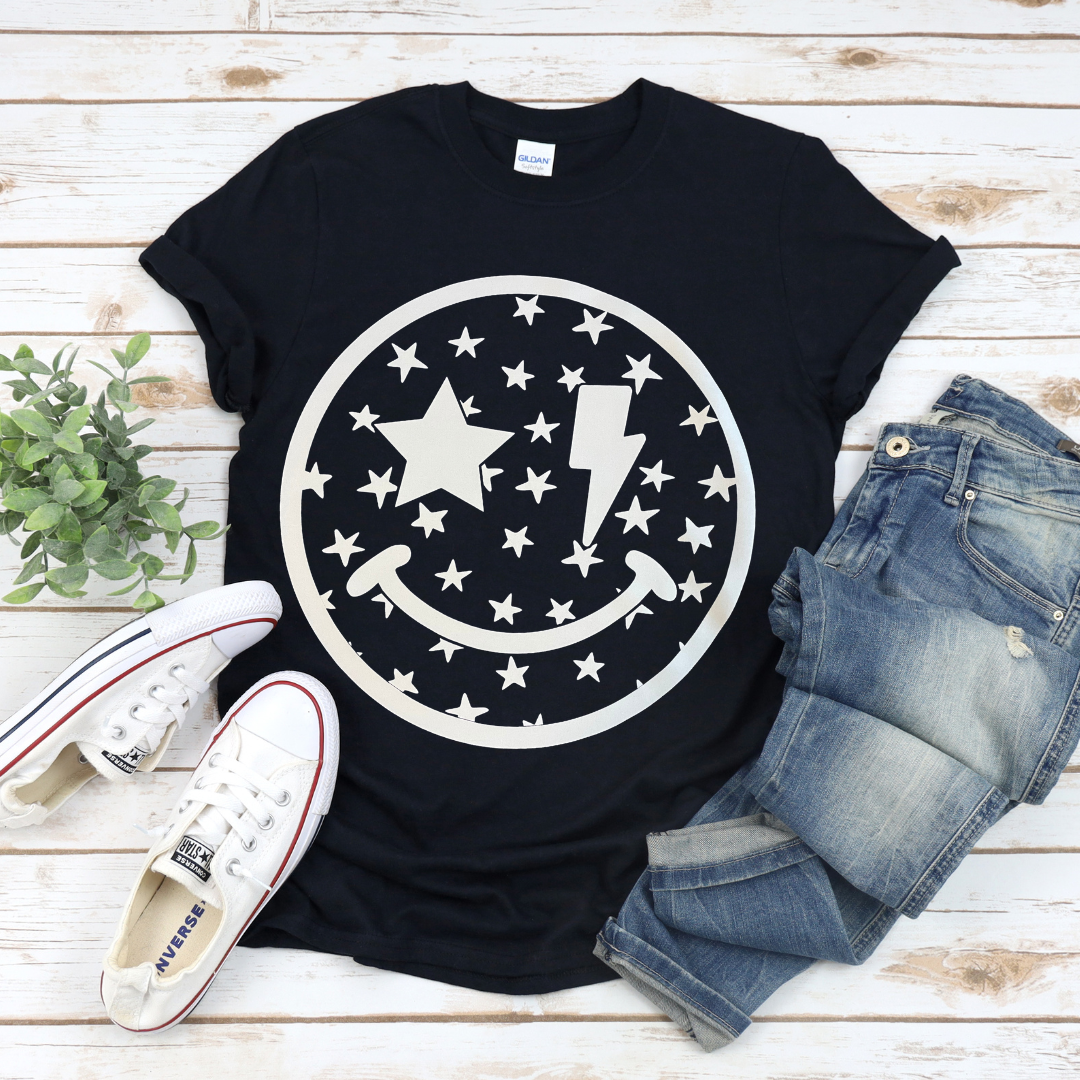 Star Bolt Smiley T-Shirt