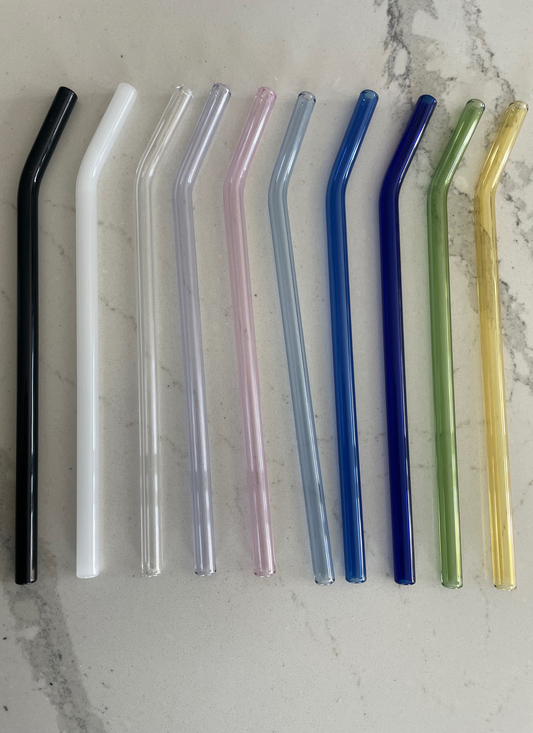 Glass Straws- Bent